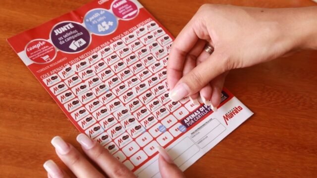 Programa de fidelidade: cartela de selinhos de supermercado
